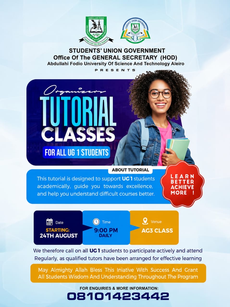 TUTORIAL CLASSES
